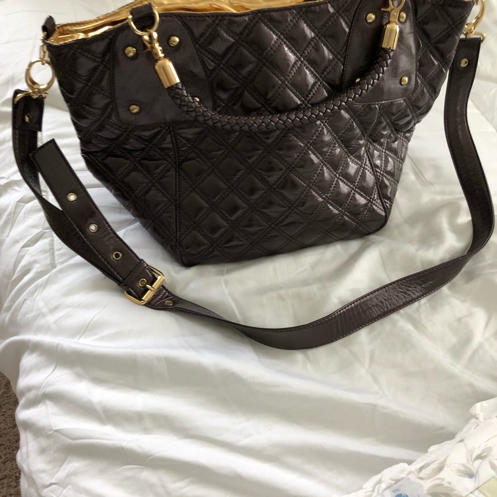 Big Buddha dark brown shoulder bag